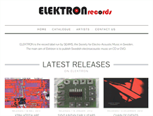 Tablet Screenshot of elektronrecords.com